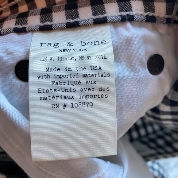 Gingham Rag&Bone Pants 27 - Picture 4 of 5